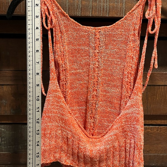 Free People Knit Crop Top•Heathered Orange• 🌵 XS - Picture 7 of 8
